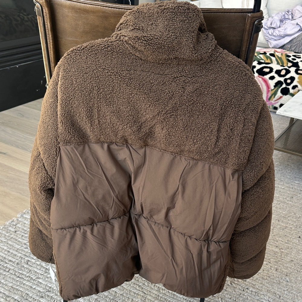 Cozy Brown Womens Jacket - Picture 5 of 5